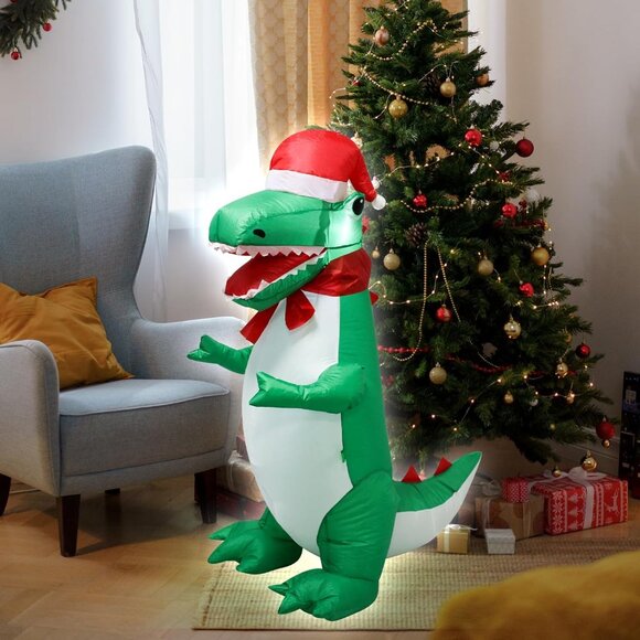 Christmas Inflatable Dragon with LED Lights for Indoor and Outdoor Decoration - Picture 7 of 8